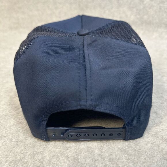 PYA Monarch Trucker Had Blue Mesh Snapback Rope Brim Casual Work Wear Vintage - Picture 5 of 10